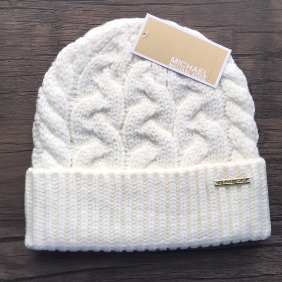 Michael Kors Accessories - NWT Michael Kors Patchwork Cable Knit Beanie!!!